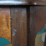Hazelnut dressing table in the Louis XV style. Late 19th century France, rustic construction.
