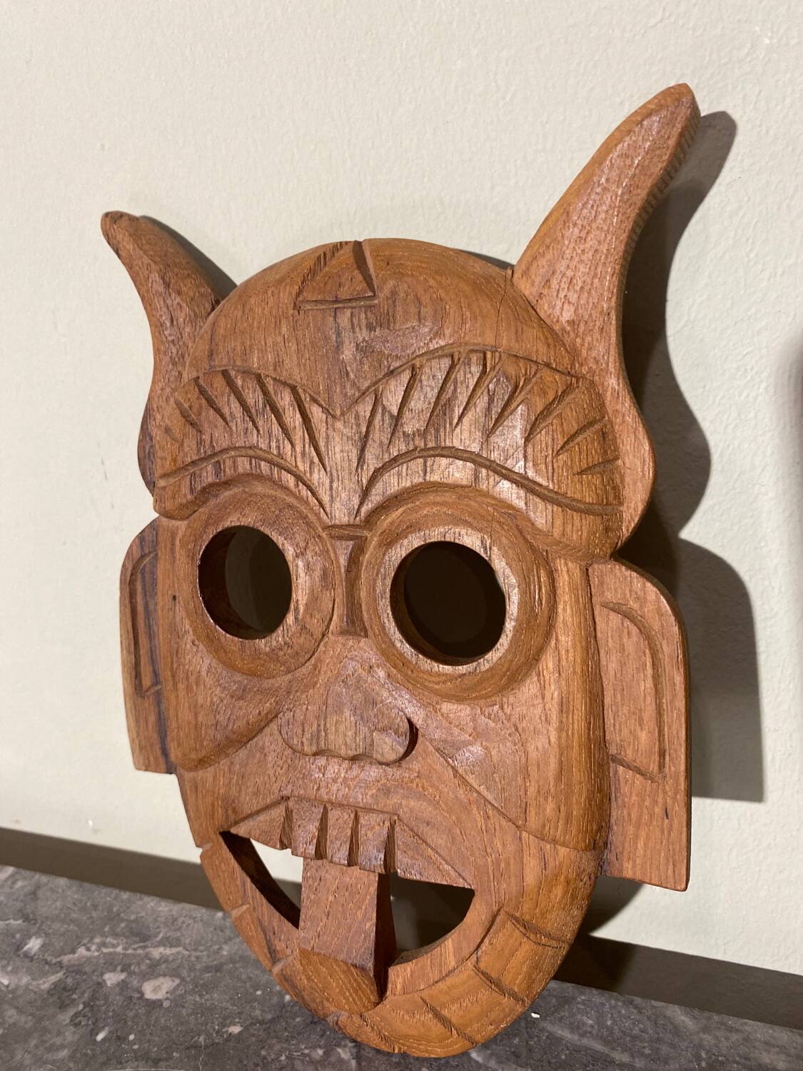 Handmade wooden mask
