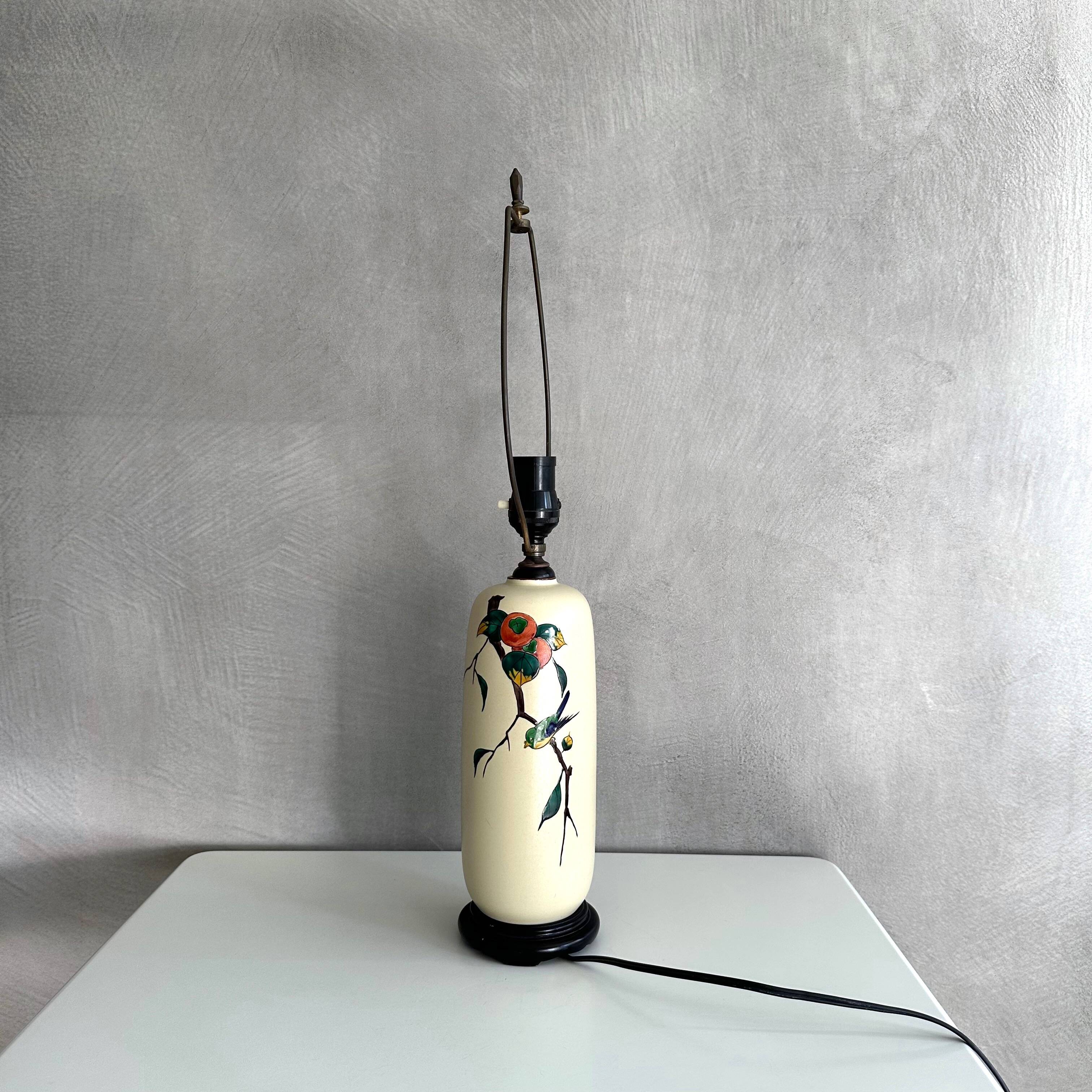 Vintage lamp, table lamp with ceramic base, mid-century floor lamp