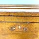 Old wooden travel chest