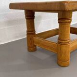 Vintage solid oak coffee table