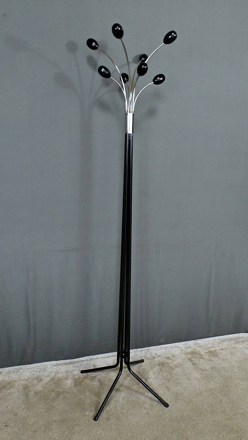 Coat rack in lacquered metal, italian design – 1960