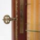 Rare Louis XVI display cabinet in marquetry with light, France ca. 1850