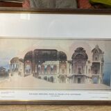 Framed architectural litho