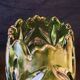 Large glass vase in Czech, lily flower model by Rudolfova Hut.