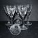 Cristallerie de saint-louis, set of 6 chantilly crystal liqueur glasses signed 11.5cm