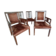 2 chaises et 2 fauteuils Art déco, 1930