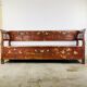 Antique painted wooden valve bench