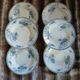 6 antique deep plates in ironstone