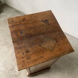 Rustic oak bedside table 1900
