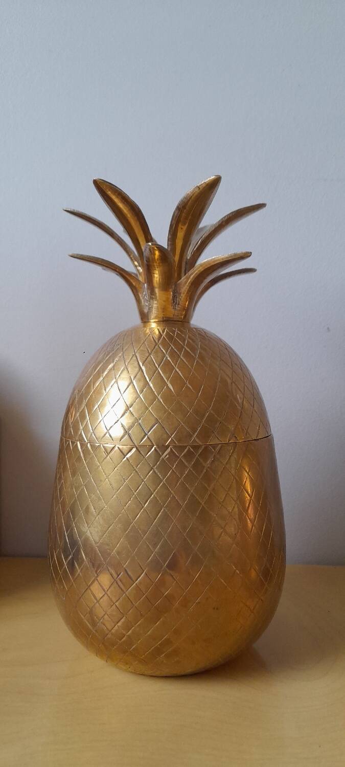 Brass pineapple ice buckets 70s