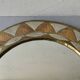 Moroccan mirror in chiseled brass, copper and silver, 70s-80s