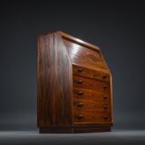 Rosewood Secretaire with Display Case from Dyrlund, 1960s