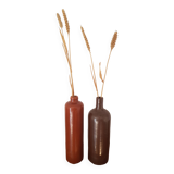 Set of 2 stoneware bottles