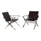 Pair of leather and chrome metal armchairs, Italy - 1970