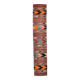 2x13 Green & Red Stair Kilim Runner Rug, 72x387Cm