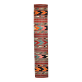 Tapis d'escalier Kilim vert et rouge 2x13, 72x387 cm
