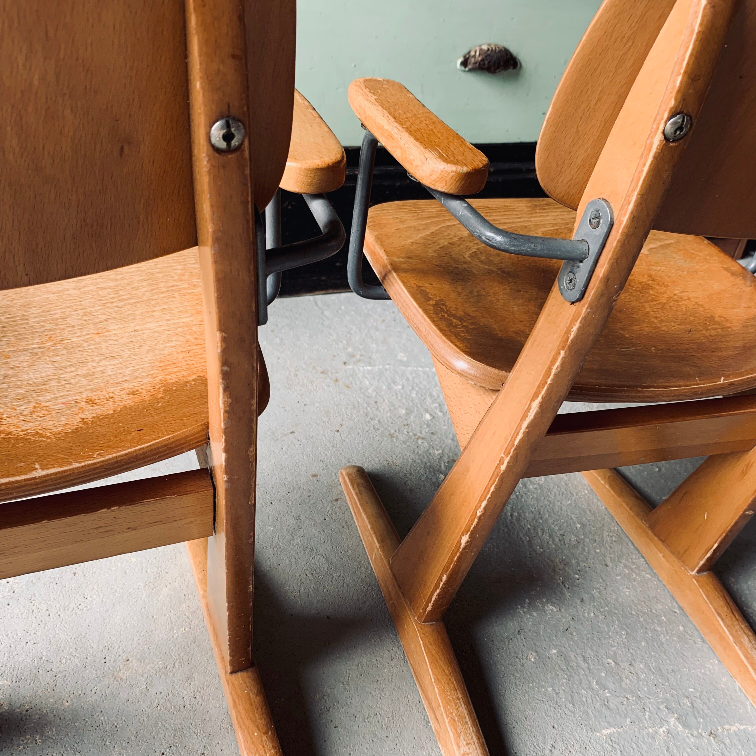 2 chaises enfant Casala - bois & métal
