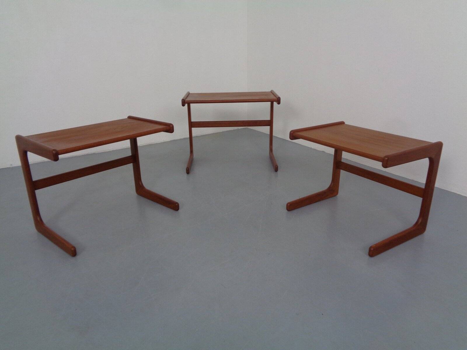 Danish Teak Nesting Tables from Salin Nyborg, 1960s, Set of 3