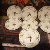 7 plates 25,5cm Clery Longchamp