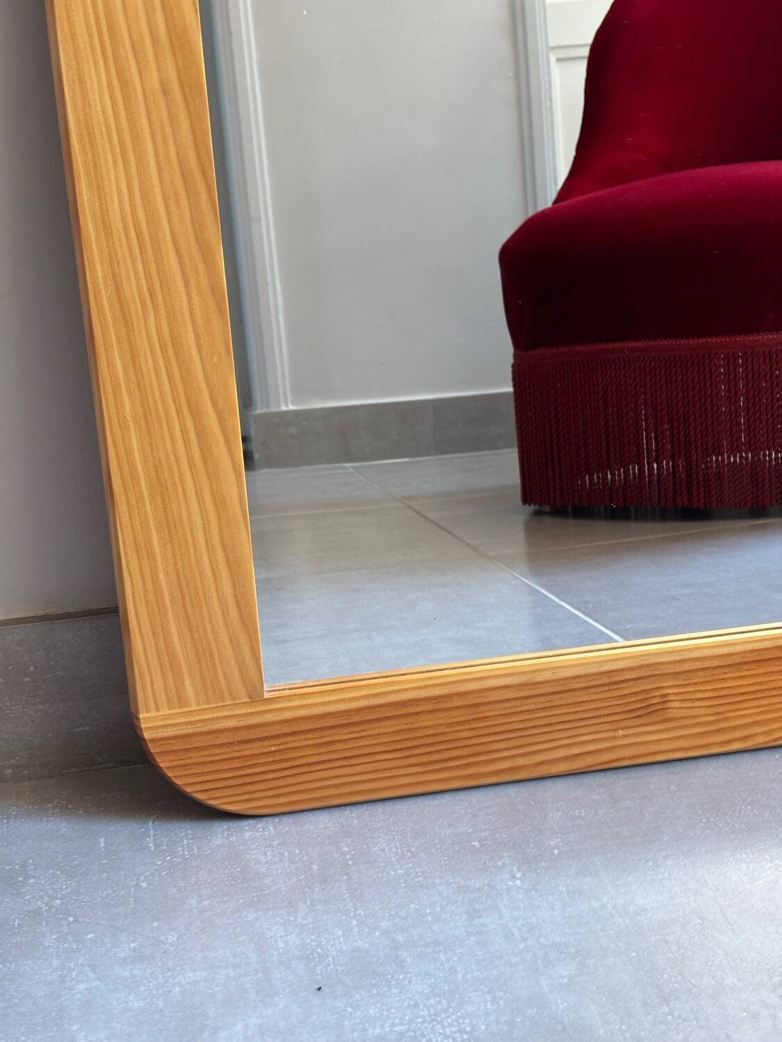 Pine mirror from the 1970s