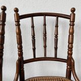 Set of 4 Fischel cane bistro chairs