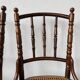 Set of 4 Fischel caned bistro chairs