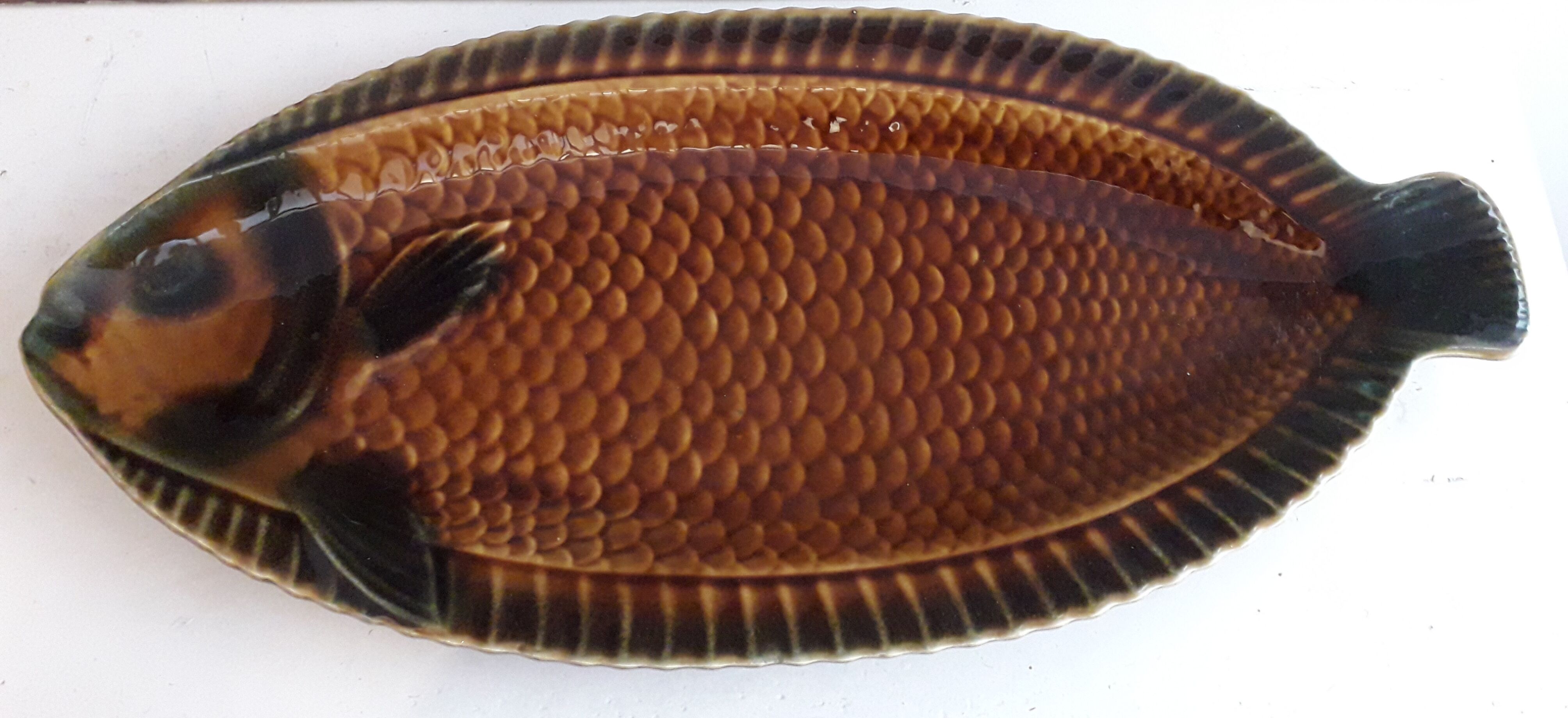 Sarreguemines vintage fish service