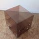 Pair of vintage smoked plexiglass bedside tables or accent furniture.
