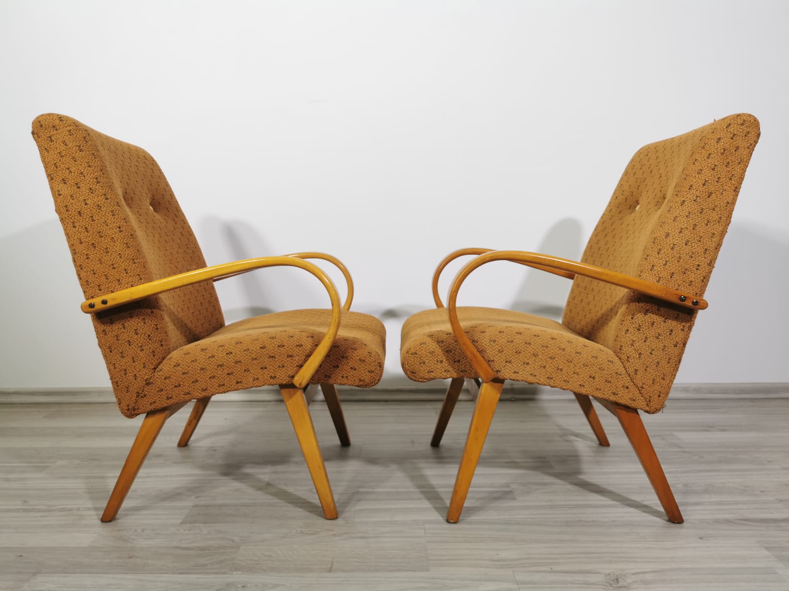 Vintage Armchairs by Jaroslav Smidek, 1960s, Set of 2