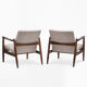 Pair of gfm 64 armchairs from the 1960s.