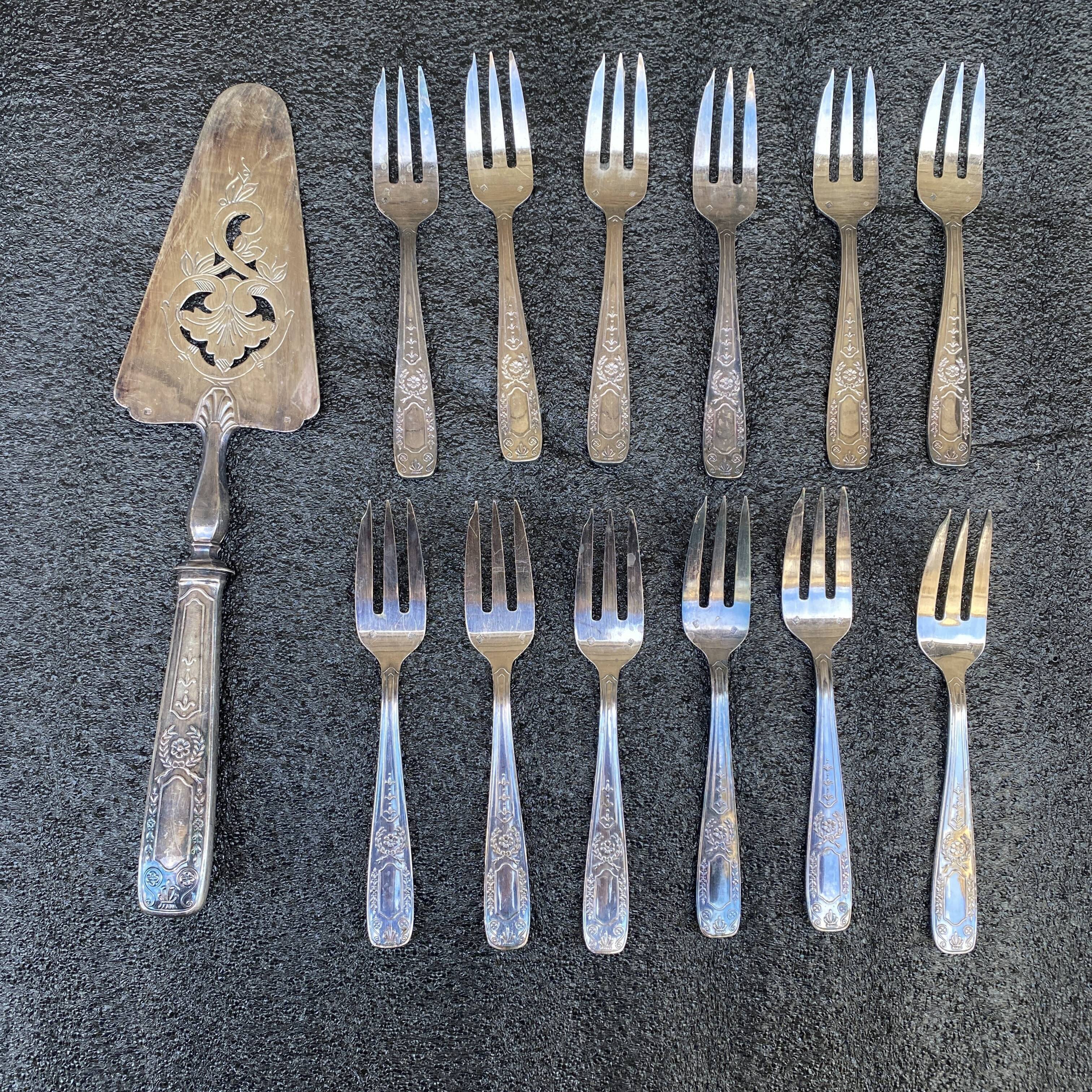 Dessert cutlery service, cake shovel