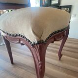 Pink and beige medallion chair
