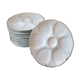 12 huitres porcelain plates from Limoges circa 1970