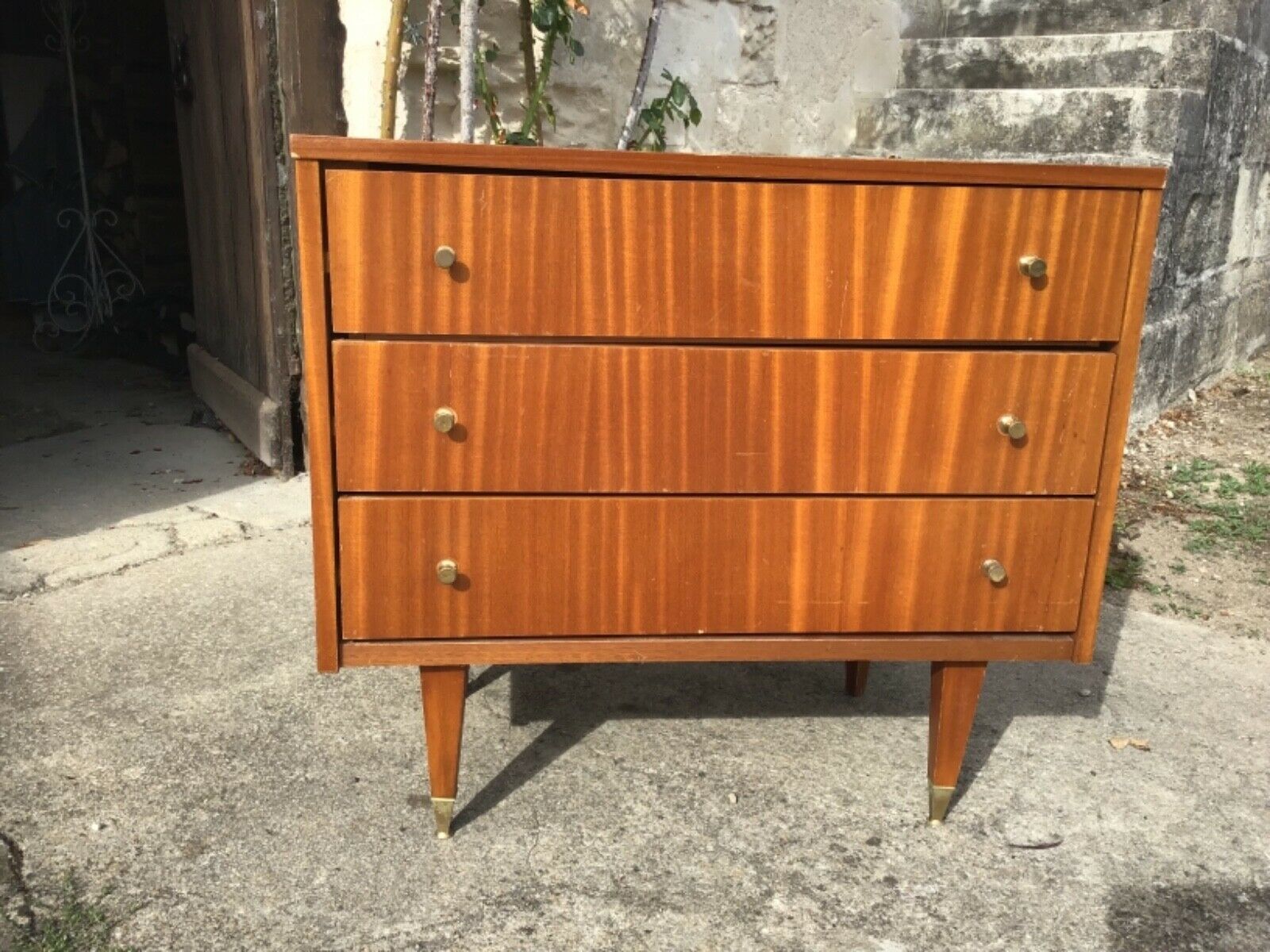 Scandinavian design commodity in vintage teak 1970