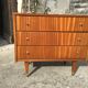 Commode design scandinave en teck vintage 1970