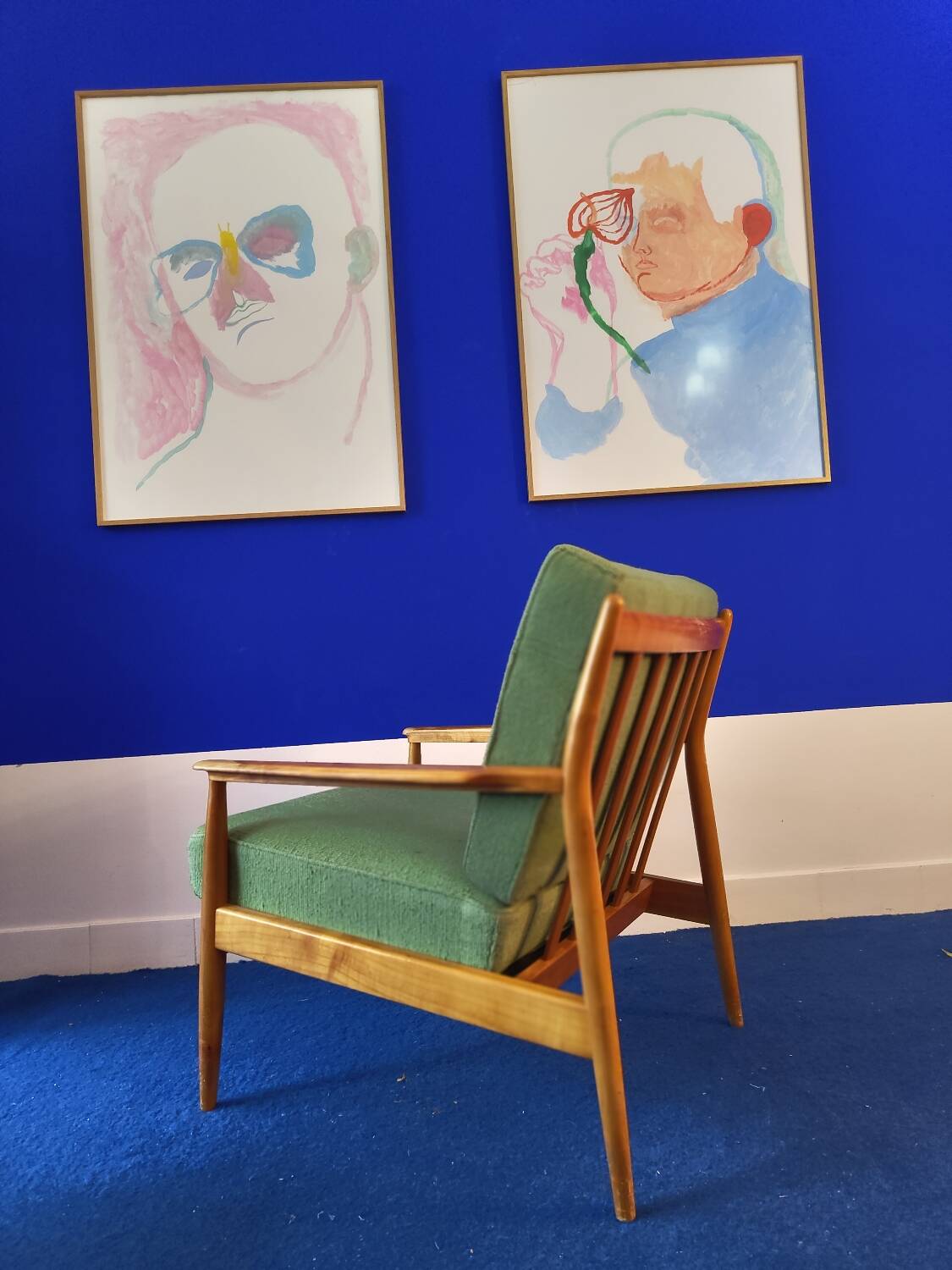 Fauteuil scandinave années 60