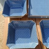 Asian set of platter and ten ramekins