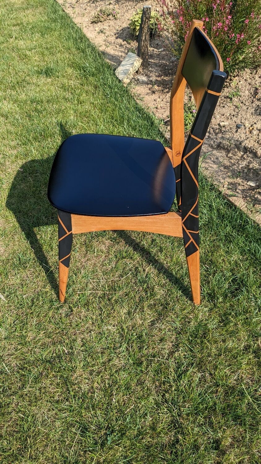 Vintage Scandinavian chair upgraded