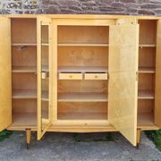 Wardrobe wardrobe and vintage shelves 50s, mirrors