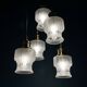 Mid-century glass cascade chandelier, Italy, 1970s.