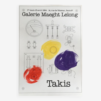 Takis- Lithographic exhibition poster