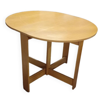 Table ovale bois pliable