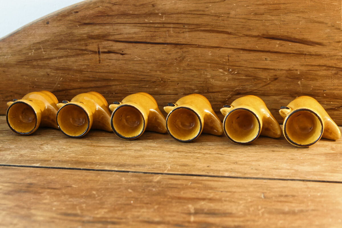 Set of 6 chicken cockerels