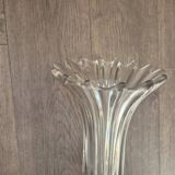 Vase tulipe en cristal vintage années 60 – très lourd, avec légère trace