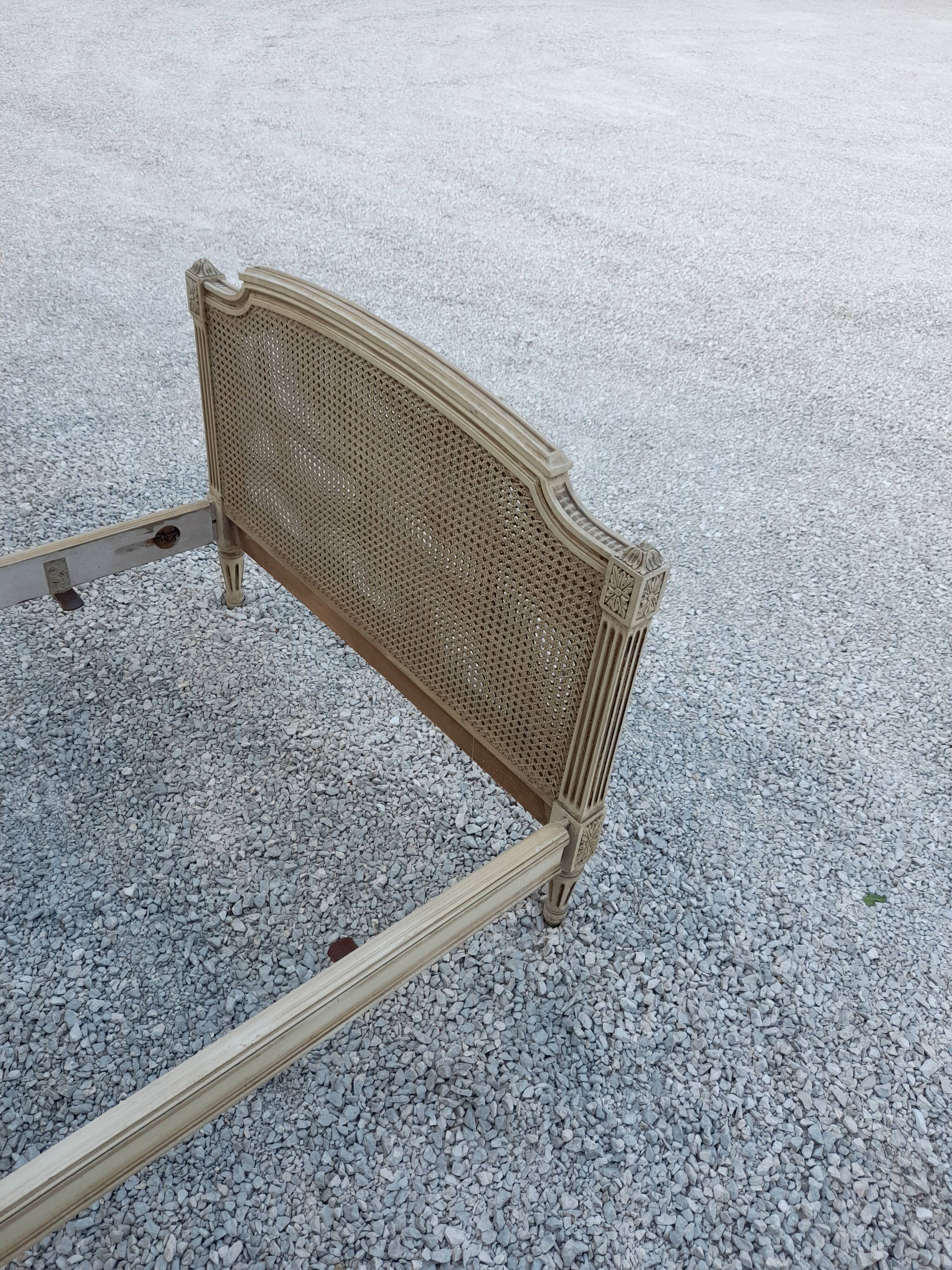 Louis XVI style bed in cannage 1900