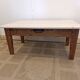 Farmhouse style coffee table, pitch pine base