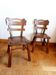 Pair of brutalist ranch style chairs
