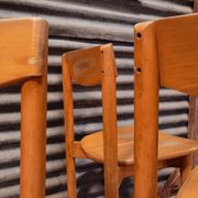 Lot de 3 chaises et 2 tabourets