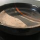 Vintage Italy red orange black ceramic ashtray 1970 Bitossi for Raymor